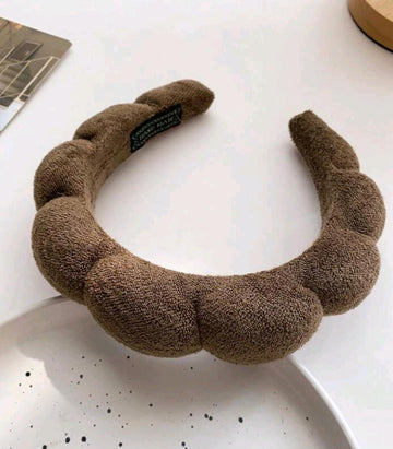 1pc Women's Retro Cloud Sponge Headband, High Top Pressure Hair Headband With Wide Edges