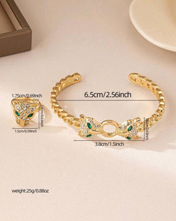 Ladies' Fashionable Leopard Head Personalized Accessories Suitable For Daily Commuting Can Be Given As Gifts