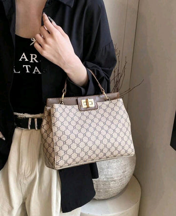 Dedoo Fashion European Retro Ladies Can Double-Sided Use Of Design Handbags,