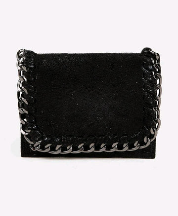 Short Malist Coin With Chain Decoration Clutch Wallet Slim Lightweight Portable Cash ID Card Card Coin Pocket Short Wallet Small Pouch Small Pocket Wallet
