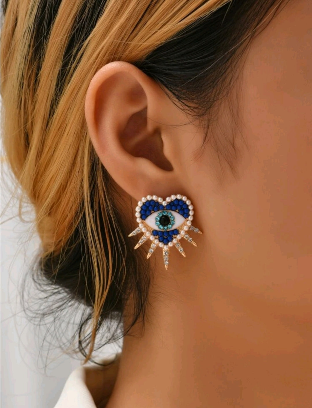 Heart Shaped Stud Earrings