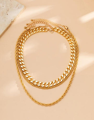 3pcs Minimalist Chain Necklace