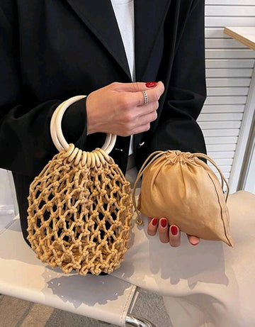 Mini Crochet Bag With Inner Pouch
