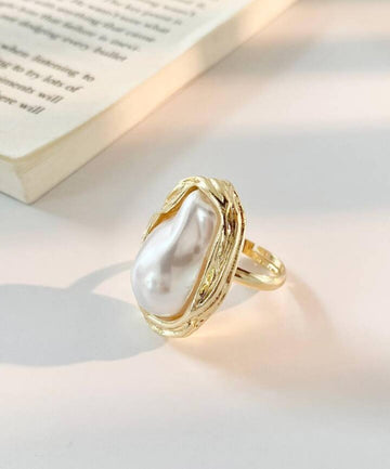 Faux Pearl Decor Ring