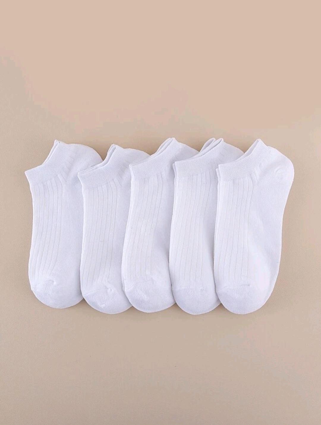 5pairs Solid Ankle Socks