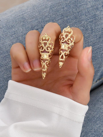 2pcs Hollow Out Ring