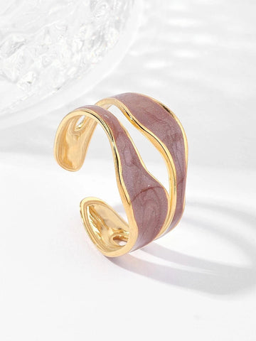 Two Tone Cuff Ring