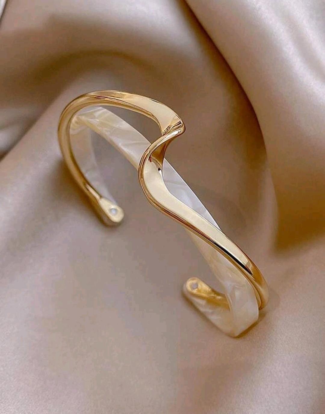 Structured Layered Cuff Bangle