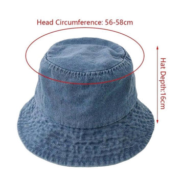 1Pc Unisex Cotton Bucket Hats Women Summer Sunscreen Panama Hat