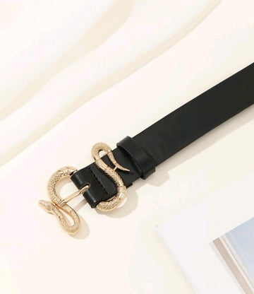 1pc Snake Buckle Women's Fashionable Waist Belt For Daily Wear Halloween