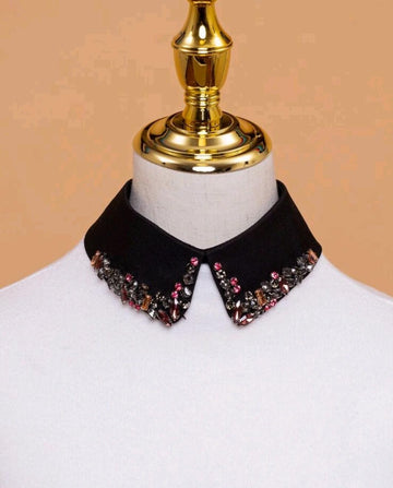 1pc Rhinestone Decor Dickey Collar For Daily Life For Decoration Casual Fashionable