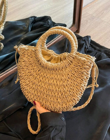 Minimalist Small,Women Bags For Vacation,Holiday,Straw Purse,Straw Beach Bag