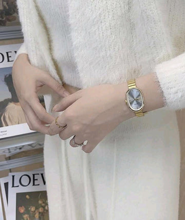 Small Round Vintage Luxurious Women's Watch, Elegant And Versatile Quartz Watch