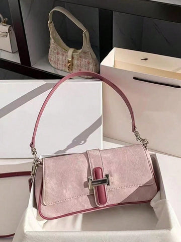 pc Handbag 2024 New Fashion Handbag Joker Cowboy Long Stick Handbag 2024 New Advanced Texture Niche Original Shoulder And Underarm Slung, Suitable For Travel