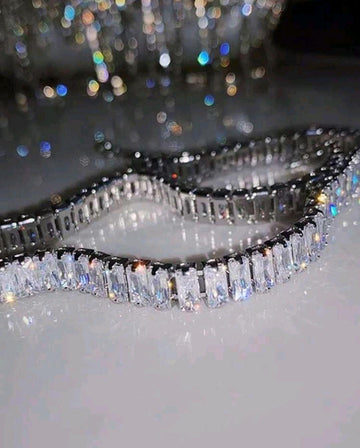Luxury Shiny Zirconia Square Choker Necklaces For Women Exquisite Crystal Short Sexy Necklace Wedding Bride Jewelry Gift Funky Jewelry