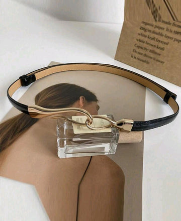 1pc Adjustable Women's Decorative Cinched Waist Stylish Versatile Dress Coat Hook Belt, Thin