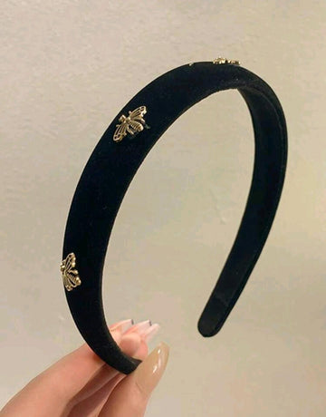 1pc Fashion Plush Bee Cloth Fabric Hair Band, Elegant Hair Hoop Headband For Women,Hairband,Hair Hoop