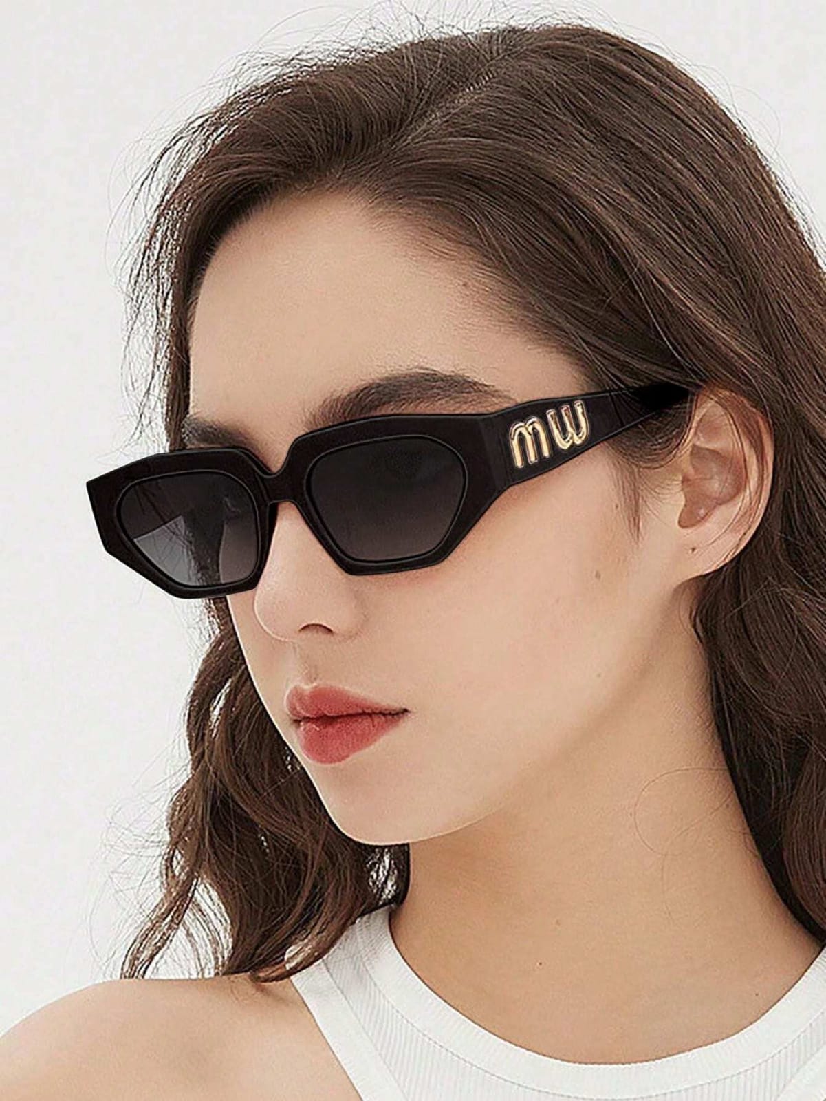 1pc Polygon Fashion Glasses, Exaggerated Personality Stylish Glasses Suitable For Daily, Outdoor, Street Photography, Driving, Travel, Party