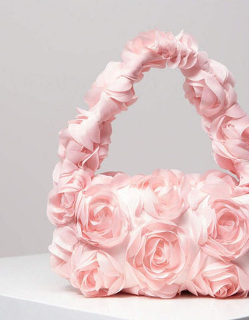 Elegant Rose Pattern Evening Bag, Handbag For Wedding Party, Gentle And Sweet Ladies Purse, Valentine'S Day Gift For Ladies (Random Pattern) Valentines