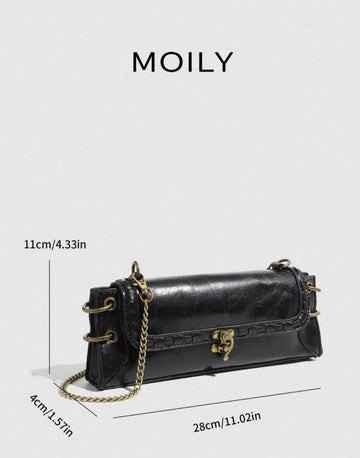 Fashionable Versatile Shoulder Bag, Crossbody Bag, Clutch, Bison Pouch