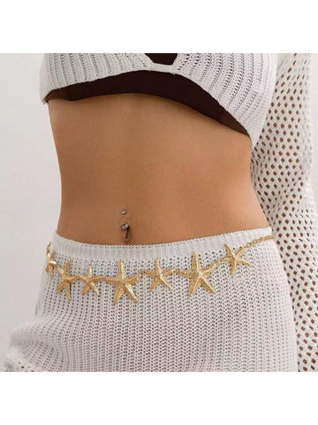 Vintage Silver Color Belt, Multi-Functional Dress Accessory, Elegant Summer Fashion Waist Chain, Retro Casual Style With Oval Hollow Design, Women Jewelry