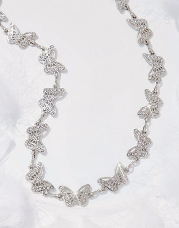 ROMWE Butterfly Decor Chain Belt Street