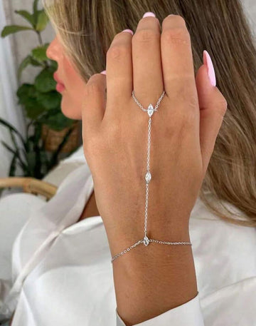 Stonefans Bohemia Rhombus Crystal Bracelet Hand Jewelry For Women