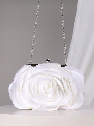 Evening Bag Flower Bride Bag Purse Full Dress Dinner Party Handbag Wedding Clutch Women Evening Purse Lady Clutches