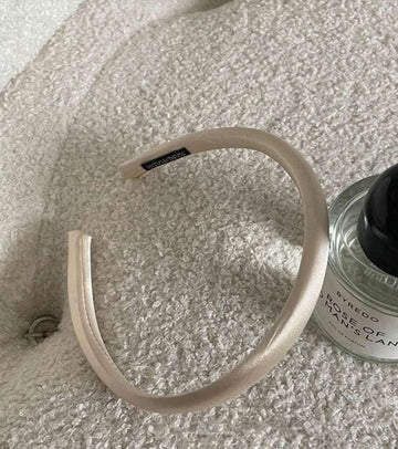 4pcs/Set Ladies' Elegant Atmosphere Bow Tie Headbands Made Of Silk Satin Material In Black, White, Brown And Champagne, Suitable For Daily Life, Going Out, Washing Face, Doing Makeup