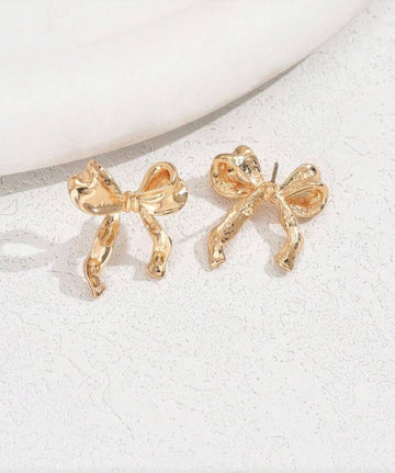 1pair Elegant Western Style Ribbon Bow, Faux Pearl, Rhinestone & Tassel Party Earrings For Women Valentines