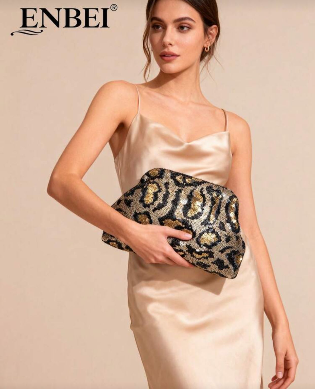 Elegant Leopard Print Women's Clutch Bag - Cosmetic Bag Large, Autumn Y2K Style Wallet, Elegant Women's Clutch Bag, Festival Must-Have, Durable, Girls Vacation Travel Wallet, New Autumn And Winter Women's Bag