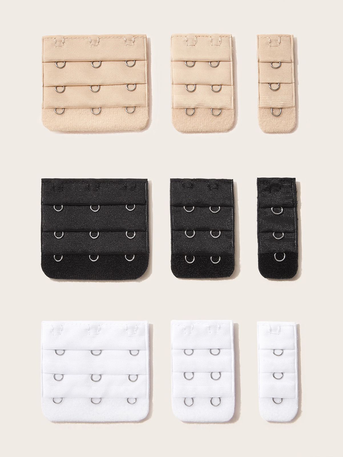 Women's Multicolor Plain Fabric Bra Extender Casual Comfy Non-Stretch Accessories For Everyday Wear