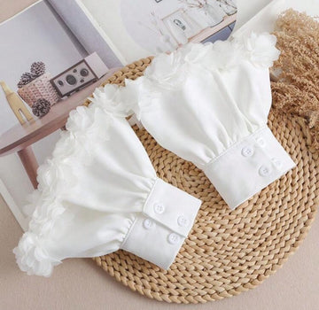 1 Pair Women's Fabric Flared Decorative False Cuffs, Suitable For Outings And Party Decoration Autumn Accessories