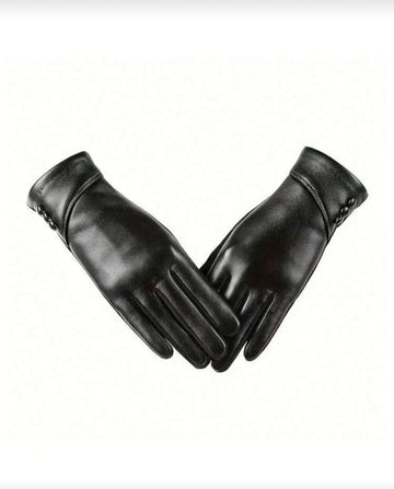 1 Pair Women Colorful High-Protein Leather Touchscreen Gloves With Soft Thermal Lined , Warm And Comfortable For Spring, Autumn And Winter