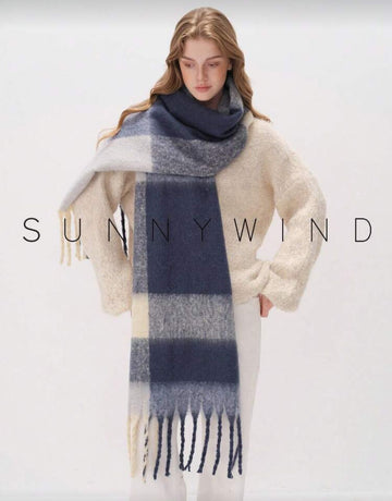 1pc Strip Pattern Women Scarf,Elegant Plaid Scarf, Autumn/Winter Wear Scarf Shawl For Dress