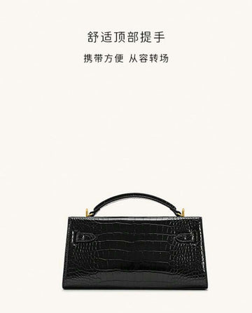 Fashionable Black PU Leather Mini Kailey Crossbody Bag, Small Shoulder Handbag With Gold-Tone Hardware, Timeless Neutral Tone, Lightweight And Durable.