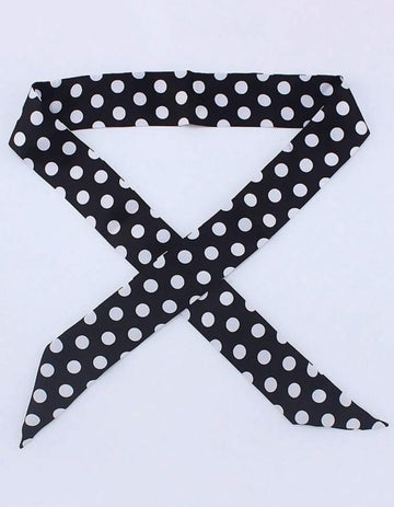 1pc Classic Polka Dot Pattern 4*95cm Women's Scarf, High-Quality Long Silky Neckerchief