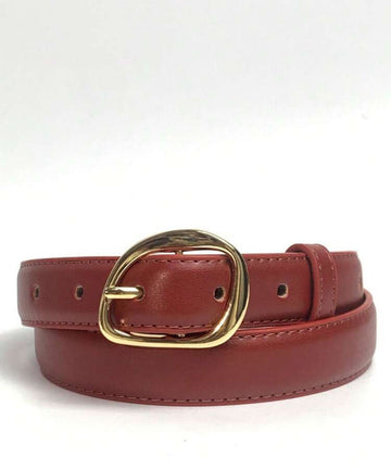 2pcs Gold Buckle Women's Belt, Elegant And Fashionable Belt For Women