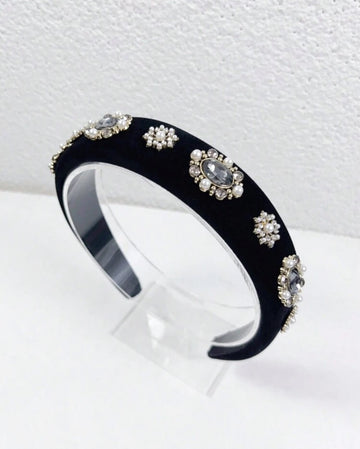 1pc/2pcs Set Women's Luxury Pearl & Rhinestone Headband, Suitable For Birthday, Party, Wedding Head Accessories Hairband Beauty Home Hair Accessories