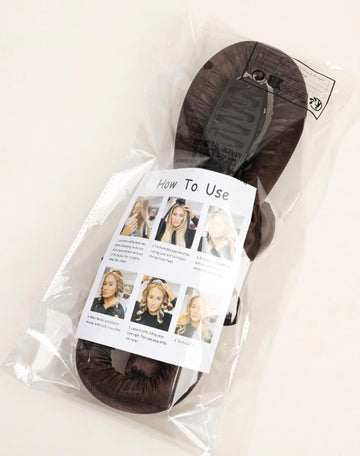 4pcs Brown Satin Heatless Hair Curler Set, Overnight Sleep Rollers With Scrunchies And Claw Clip, Heatless Curls DIY Hair Styling Tools For Women