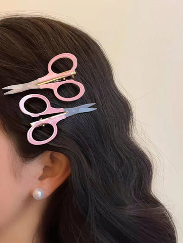 1/2/4pcs Women's Street Style Gothic Fake Knife Hair Clips, Side Bangs Hairpins, Decorative Hair Accessories, Photo Props, Hair Clips Claw, Head Accessories