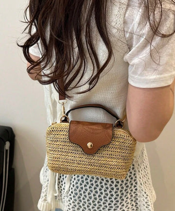 1pc Mini Fashion Handbag Small Square Bag, Versatile Women's Shoulder Bag Crossbody Bag, Solid Color Mini Wallet.