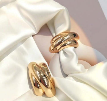 1pc Fashion Arched Metal Scarf Clips, Square Scarf Clips, Swimsuit Decorative Clips, Dress Connecting Adjustable Clips, Sewing Fasteners