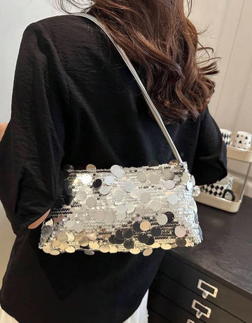 New Fashion Sequin Handbag & Shoulder Bag, Suitable For Party, Outing, Vacation, Shopping And Daily Use.