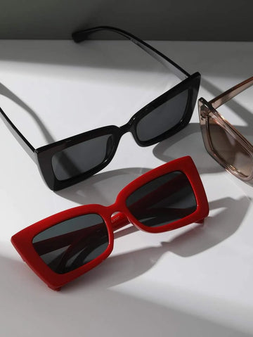 3pairs Women Geo Frame Sunglasses Travel Accessories