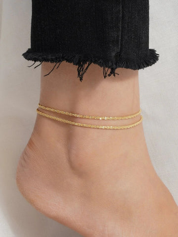 Minimalist Layered Anklet