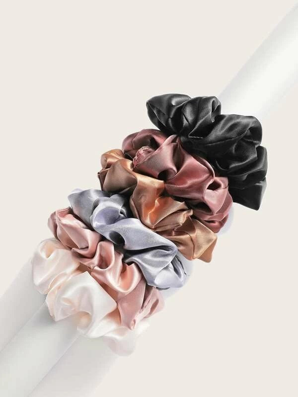 6pcs Solid Scrunchie