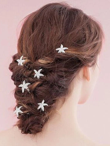 5pcs Starfish Design Hairpin