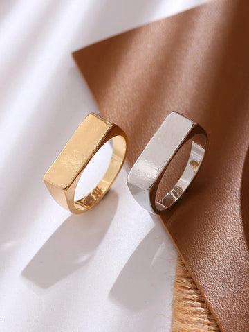 2pcs Simple Ring